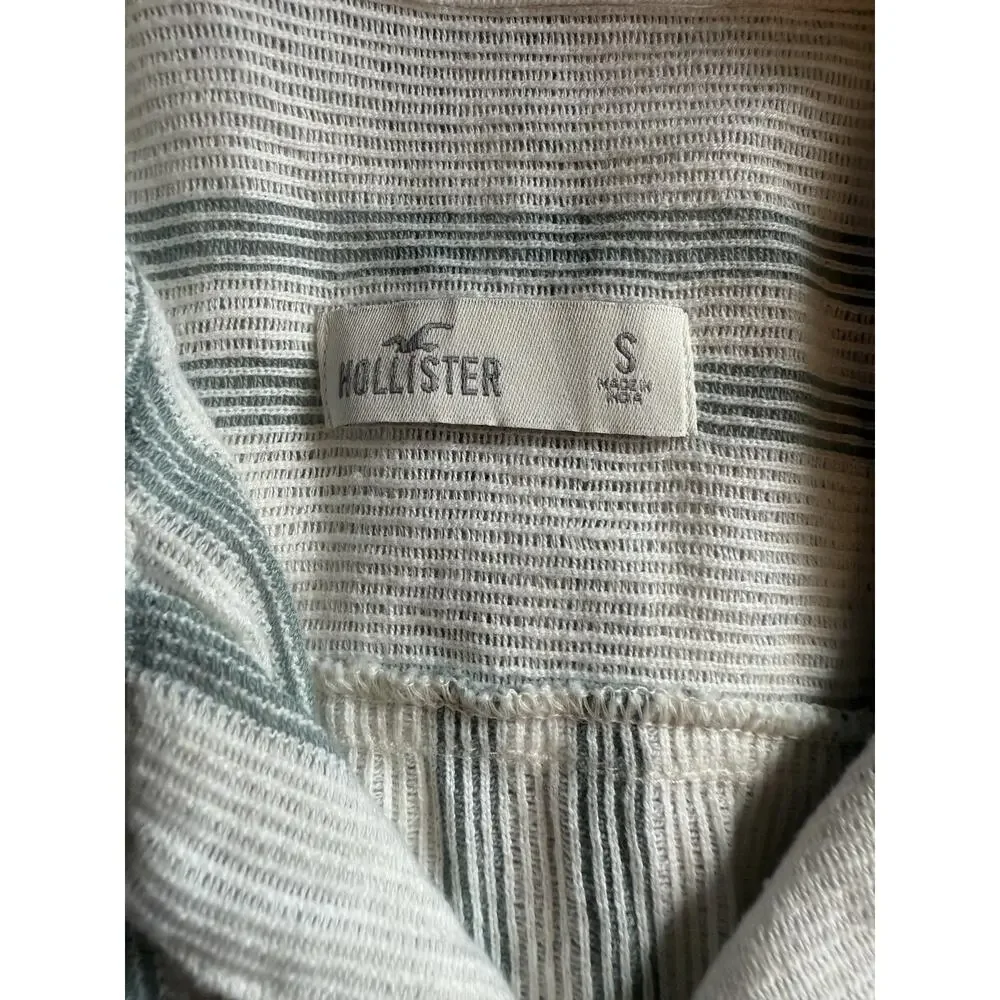 Banana Republic Hollister Shirt Mens Small Lot 2 Striped Seersucker Camp Collar